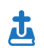 Blue cross over bible graphic.
