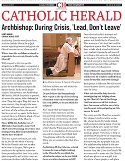 Catholic Herald Q&A with Archbishop Listecki