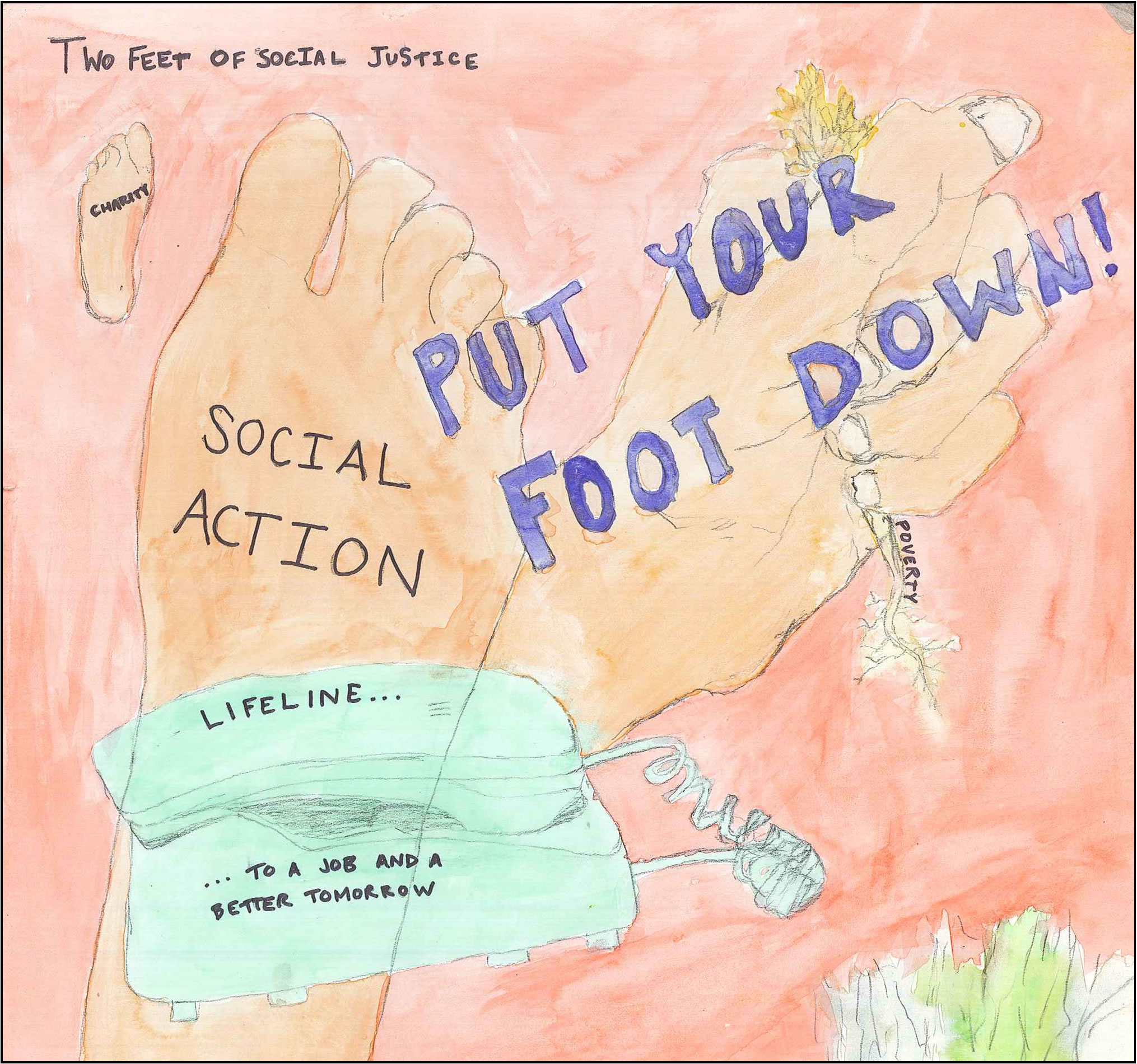 “Put Your Foot Down” by Sahar Safavi, Pius High School