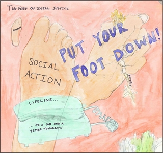 “Put Your Foot Down” by Sahar Safavi, Pius High School